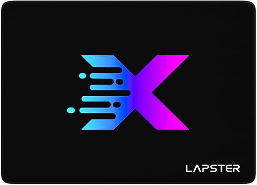 Lapster X Design Gaming Mouse pad, Non-Slip Rubber Base Mouse Pad, with Antifray Stitched Embroidery Edges (220X190X3MM)