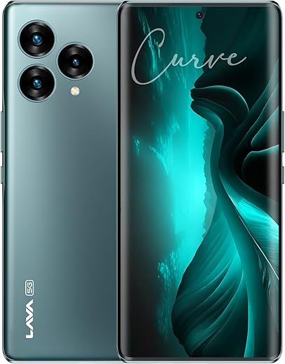 Lava Blaze Curve 5G (Glass Viridian, 8GB LPDDR5 RAM, UFS 3.1 128GB Storage) | 120Hz Curved Amoled Display |2.6GHz Dimensity 7050 6nm Processor |64 MP Primary Sony Sensor