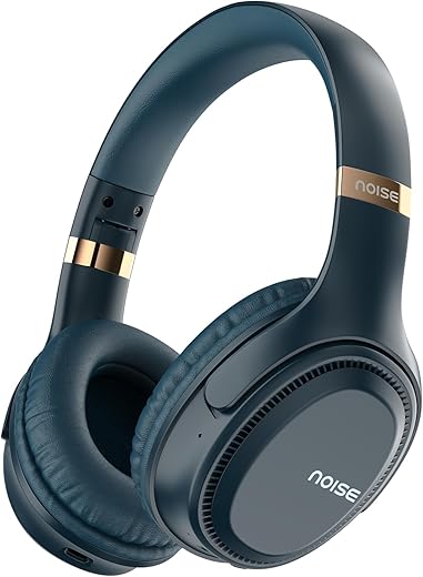 Noise Newly Launched 3 Wireless On-Ear Headphones with 70H Playtime, 40mm Driver, Low Latency(up to 45ms),Dual Pairing, BT v5.3 (Midnight Blue)