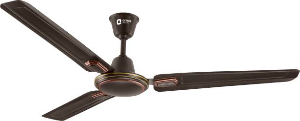 Orient Electric Ujala Air Deco BEE Star Rated 1 Star 1200 mm 3 Blade Ceiling Fan  (Smoke Brown Bronze | Pack of 1)