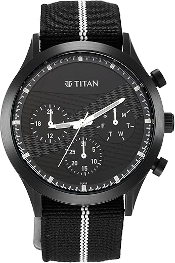 Titan Analog Gray Dial Men's Watch-90129QP03