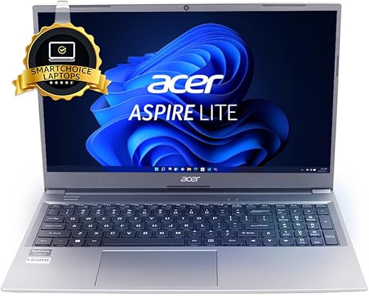 Acer [Smartchoice Aspire Lite AMD Ryzen 7 5700U Premium Thin and Light Laptop (Windows 11 Home/16 GB RAM/512 GB SSD/MSO) AL15-41 with 39.62 cm (15.6") Full HD Display, Metal Body, Steel Gray, 1.6 KG