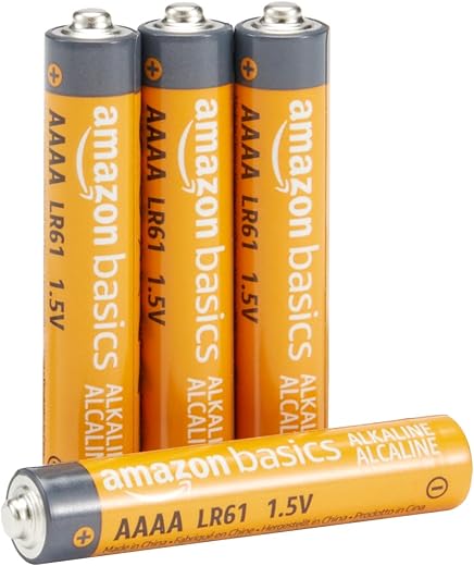 Amazon Basics Amazonbasics Aaaa Everyday Alkaline Batteries (4-Pack) - Appearance May Vary