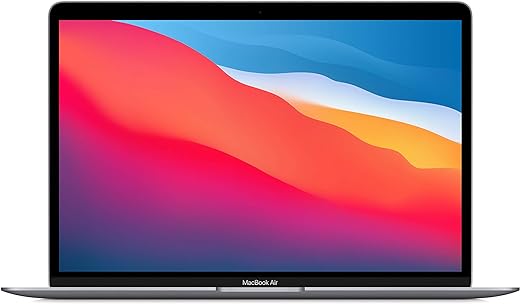 Apple MacBook Air Laptop: Apple M1 chip, 13.3-inch/33.74 cm Retina Display, 8GB RAM, 256GB SSD Storage, Backlit Keyboard, FaceTime HD Camera, Touch ID. Works with iPhone/iPad; Space Grey