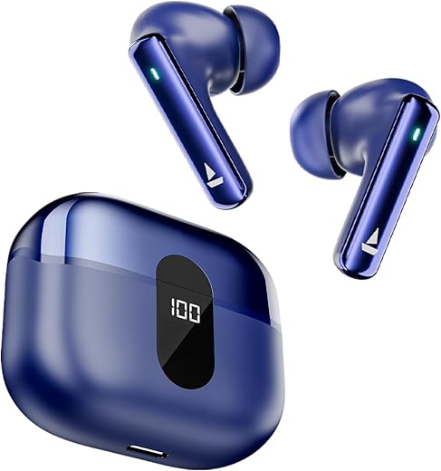 boAt Airdopes 121 Pro Plus w/ 100 Hours Playtime, 4 Mics w/ENx, 50ms Low-Latency Beast Mode, ASAP™ Charge, LED Indicator,IWP Tech, BT v5.3 & IPX5 Truly Wireless in Ear Ear Buds, Earbuds TWS (Blue)