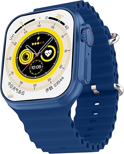 Fire-Boltt Gladiator 1.96" Biggest Display Smart Watch with Bluetooth Calling, Voice Assistant &123 Sports Modes, 8 Unique UI Interactions, SpO2, 24/7 Heart Rate Tracking (Blue)