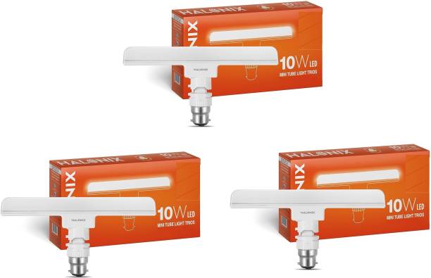 HALONIX 10 W T-Bulb B22 LED Bulb  (White, Pack of 3)