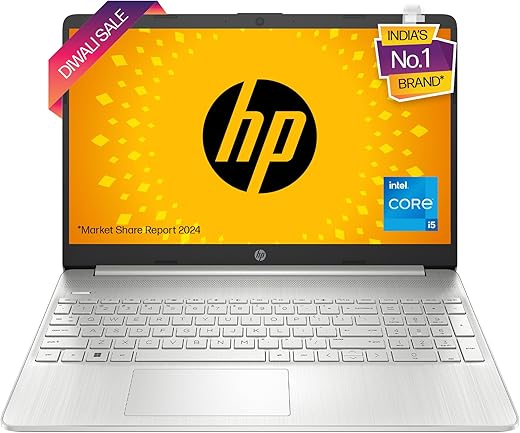 HP 15s Core i5 12th Gen (8GB RAM/512GB SSD/FHD/15.6" (39.6 cm)/Windows 11/MS Office/Backlit Keyboard/Silver/1.69 kg) fq5329TU Laptop