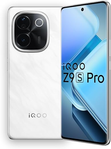 iQOO Z9s Pro 5G (Luxe Marble, 8Gb Ram, 128Gb Storage) | Snapdragon 7 Gen 3 Processor |120 Hz Curved Amoled Display with 4500 Nits Local Peak Brightness | 5500 Mah Battery | Ai Erase, White