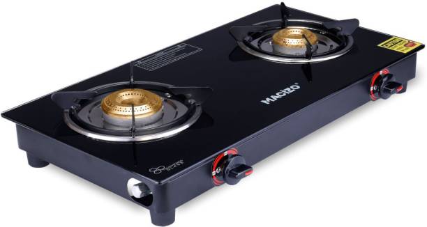 MACIZO Iconic ISI Certified with 1 Year Warranty (with Doorstep Service) Glass Manual Gas Stove