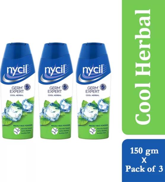 NYCIL Germ Expert Cool Herbal Prickly Heat and Cooling Powder ( Pack of 3)?