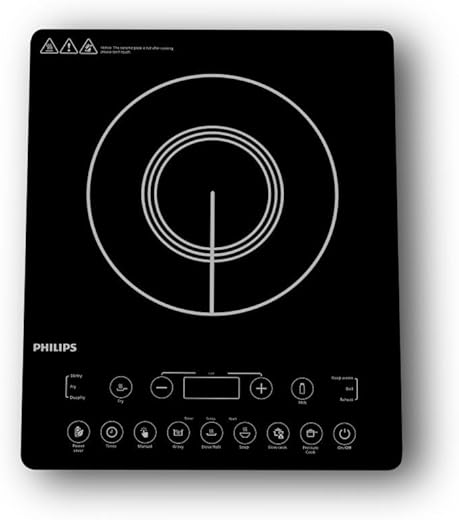 Philips HD4995/00 2100W Induction cooktop with soft touch panel | 11 Preset Menus | 3yrs warranty on coil