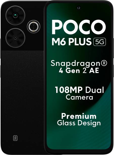 POCO M6 Plus 5G (Graphite Black, 128 GB)  (6 GB RAM)