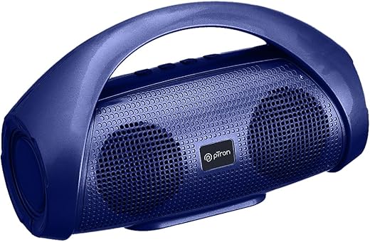 pTron Fusion Go 10W Portable Bluetooth Speaker with 6Hrs Playtime, Immersive Sound, Supports Bluetooth/USB/SD Card/AUX Playback, Lightweight Speaker, TWS Function & Integrated Controls (Indigo)