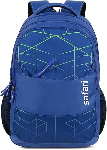 Safari Casual backpack 3 compartments, front pocket, bottle holder, School bags for boys & girls, College bag for women and men, Ideal for school, college, office & travel