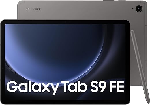 Samsung Galaxy Tab S9 FE 27.69 cm (10.9 inch) Display, RAM 6 GB, ROM 128 GB Expandable, S Pen in-Box, Wi-Fi, IP68 Tablet, Gray