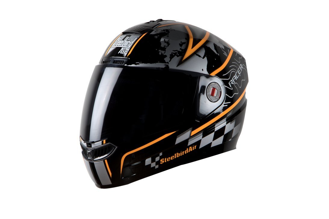 Steelbird STE_AIR_31 Air Racer Full Face Helmet with Visor (Multicolor, L)