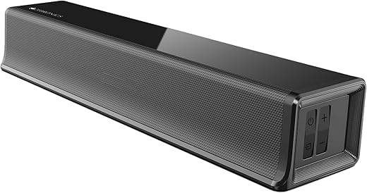 ZEBRONICS Juke BAR 1500 20W Output, Wireless Portable Mini soundbar, Built-in Rechargeable Battery, Bluetooth 5.0, mSD, AUX, LED Indicator and Glossy Finish