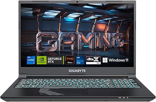 GIGABYTE G5 MF5-H2IN354SH, i7-13620H 4.9 GHz, RTX 4050 6GB GDDR6, 15.6" FHD 144Hz Display, 8G *2 DDR5-4800, Gen4 1TB, Multi Languages 15 Color Illuminated Keyboard