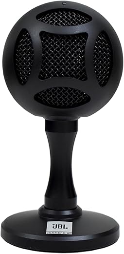 JBL Commercial CSUM06 Mini USB Unidirectional Microphone for Content Creation, Conference Calls, Presentations & Online Classes (Black)