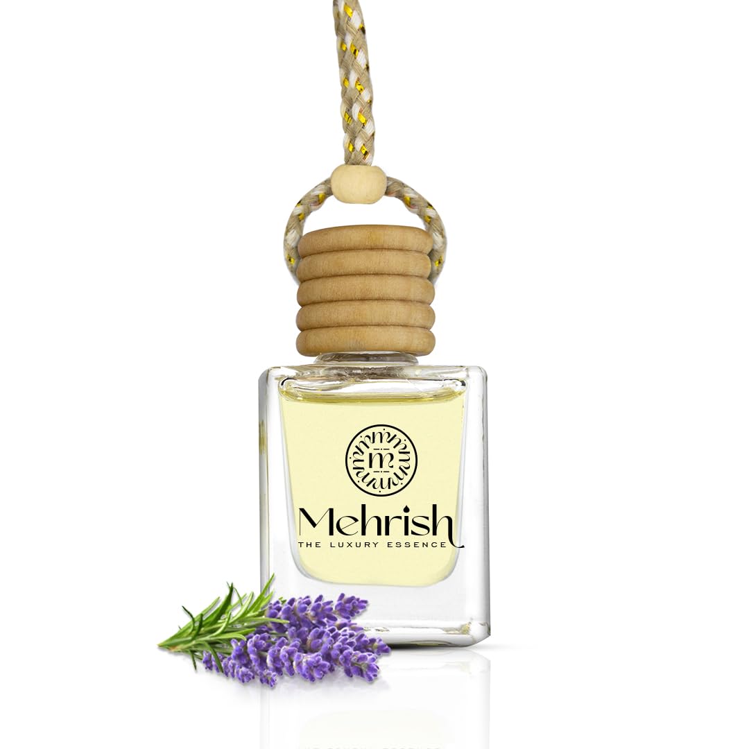 Mehrish Car Perfume and Fresheners, Lasts Upto 60 Days (10ML) | Car Accessories Interior | Car Perfume for Dashboard | Perfume Fragrance Home Office Desk (Lavender)