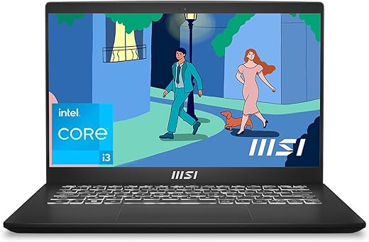 MSI Modern 15, Intel 12th Gen. i3-1215U, 40CM FHD 60Hz Laptop (8GB/512GB NVMe SSD/Windows 11 Home/Intel UHD Graphics/Classic Black/1.7Kg), B12M-613IN