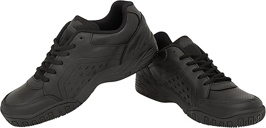 Nivia School Shoe for Kids/Durable/Anti-Skid/MESH with Superlight Lightweight Formal Shoe- SIZE-12 (Black)