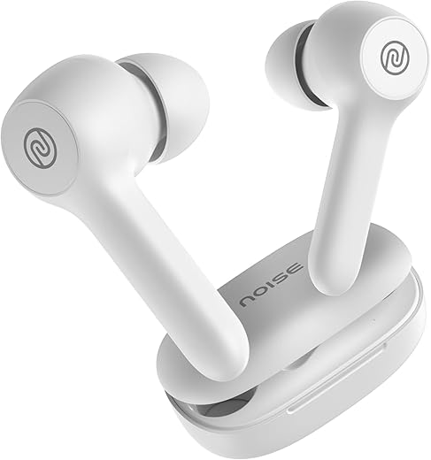 Noise Buds VS201 V3 in-Ear Truly Wireless Earbuds with 60H of Playtime, Dual Equalizer, Full Touch Control, Mic, BTv5.1 (Ivory White)