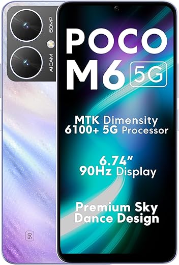 POCO M6 5G, Orion Blue (4GB, 64GB)