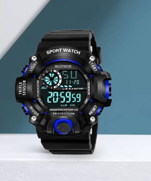 blutech JEE SHOCK WATERPROOF WATCHES Waterproof Sports Multifunctional Alarm Unisex Watch Digital Watch - For Boys