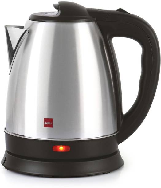 cello Quick Boil Portable Stainless Steel Electric Kettle