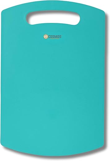 E-COSMOS Plastic Cutting/Chopping Board (Turquoise), M