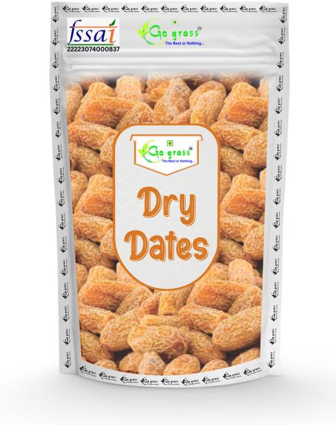 GO GRASS | Kharaak Khajur | DRY Dates | Exceptional Taste and Soft Texture, No Sugar | Dates  (1 kg)