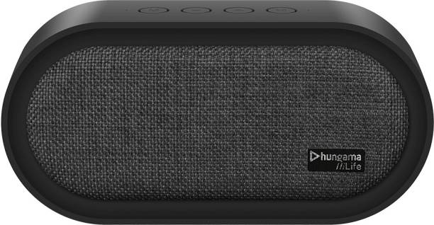 Hungama HiLife Groove 101 Speaker with TF Card Slot, Up to 12H Playback, GET 12 months Hungama Music & Play subscription for free 5 W Bluetooth Speaker  (Black, Mono Channel)