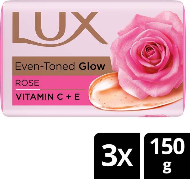 LUX Soft Glow Rose & Vitamin E For Glowing Skin Beauty Soap Mega Pack