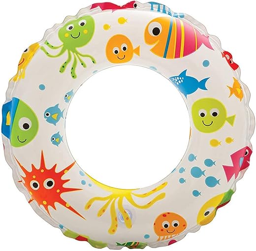 Mamadev®:- Pool Party Swimming Ring Swim Tube for Kids Swimming Learing Ring for Girls and Boys Swimming Tube Inflatable Swim Ring(3-8Year)(Size - 24''inch)(Swim Ring)