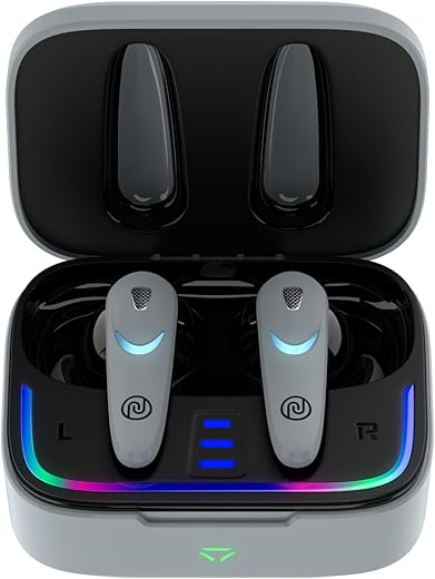 Noise Newly Launched Buds Combat X in-Ear Truly Wireless Gaming Earbuds with 40ms Low Latency, 60H of Playtime, Spatial Audio, RGB Lights,Instacharge(10 min=180 min),10mm Driver, BT v5.3(Shadow Grey)