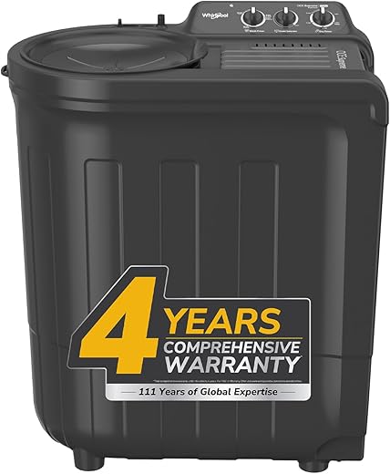 Whirlpool 7.0 Kg 5 Star Ace Supreme Semi-Automatic Top Loading Washing Machine (ACE SUPREME RYL SRS 7.0 GREY DAZZLE (5YR), 4 Year Comprehensive Warranty, 1400 RPM Motor, 5 Year Motor Warranty)
