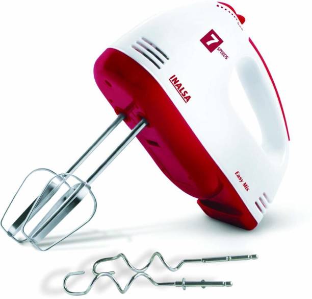 Inalsa 250 W Red, White Hand Blender  (Easy Mix Mixer)