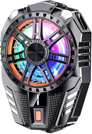 STRIFF Mobile Cooling Pad |Mobile Cooler | Gaming Fan | For Instant Cooling Advanced Refrigeration Chip & LED Temperature Display Compatible For Android And Iphones - (Black)