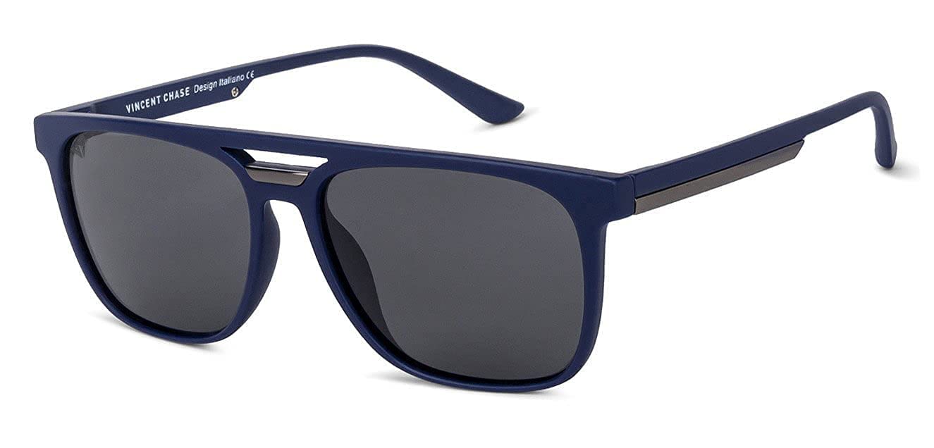 VINCENT CHASE EYEWEAR By Lenskart | Full Rim Square Sunglasses| Polarized And 100% UV Protected | Men & Women|Vc S12644