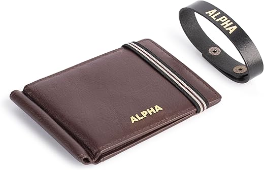 Alpha Premium Leather Mens Wallet | 100% Ethically Sourced Top Grain Leather | Luxury Craftsmanship | Smart Design | RFID Protection | Blending Style with Functionality | Business | Style 2