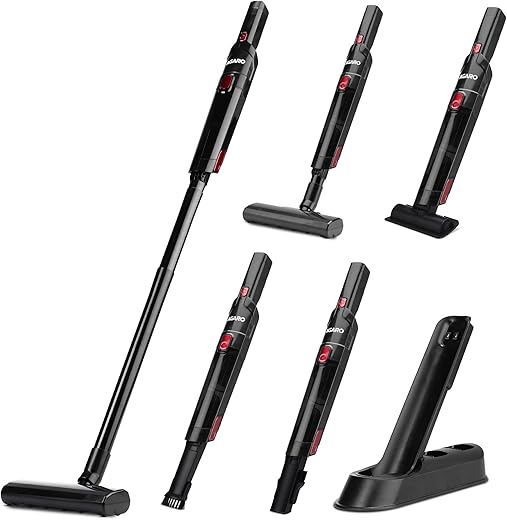 AGARO Sapphire Hand Held Vacuum Cleaner,Up to 15 kPa Powerful Suction with Fast Charging Dock, Rechargeable Portable Powerful Cleaner, Lightweight Hand Held Vacuum Cleaner for Home, Office, and Car