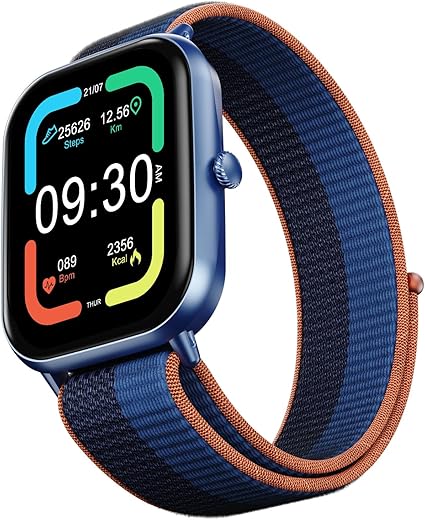 Fire-Boltt Ninja Call Pro Max Smart Watch 2.01 inch Display, Bluetooth Calling, 120+ Sports Modes, Health Suite, Voice Assistance (Midnight Blue)