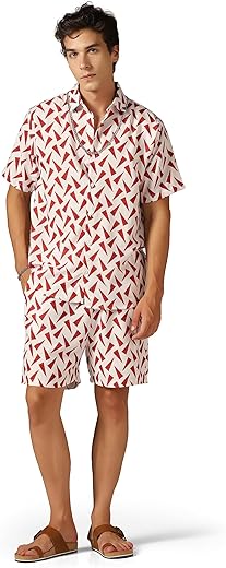 GRECIILOOKS Men's Rayon Printed Co-Ord Set