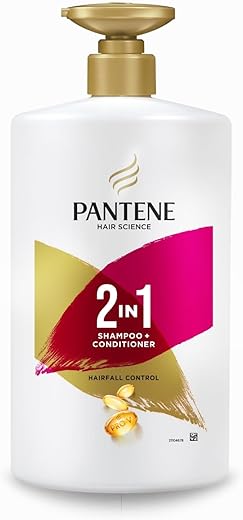 Pantene Advanced Hairfall Solution, 2in1 Anti-Hairfall Shampoo & Conditioner for Women, 1L