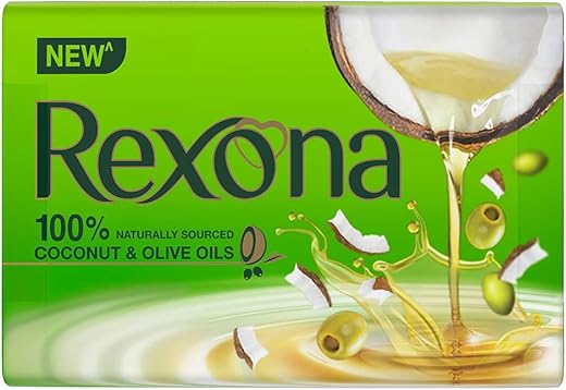 Rexona Coconut and Olive Oil Soap For Silky Smooth Skin, 4X100 g