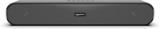 amazon basics X12 16W Bluetooth Soundbar with 1200 mAh Battery | 2X Bass | Up to 10 hrs of Playback | Bluetooth 5.3, Aux & USB Connectivity (Black)