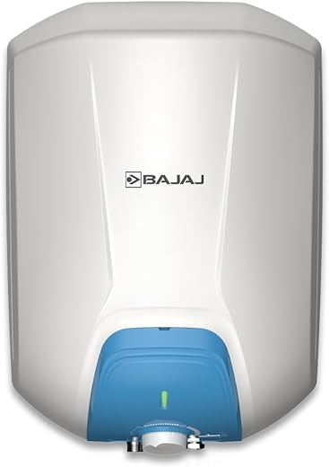 Bajaj Endure Series Gracio 15 L Storage Water Heater For Home | 5 Star Rated Geyser | 20% More Hot Water* | Thermostat Knob | Shock Resistant & Rust Proof | Child Safety Mode | 4-Yr Warranty 【White】