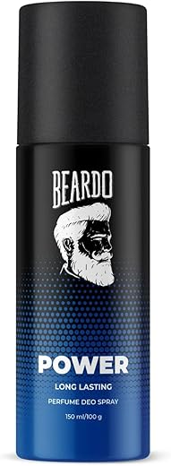 BEARDO PERFUME DEO SPRAY - Power, 150ml | Get compliments with Long lasting Woody, Aromatic Deodorant Brand | Ideal gift for Men | Christmas gift for men | Gift For Friends | Gift for men